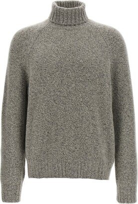 Roll-Neck Ribbed-Knit Jumper-AG