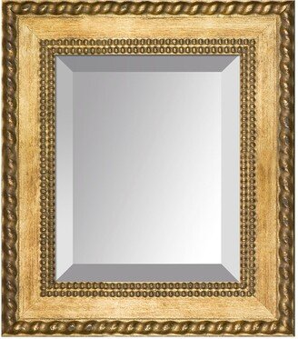 OVERSTOCK ART Braid & Bead Framed Wall Mirror