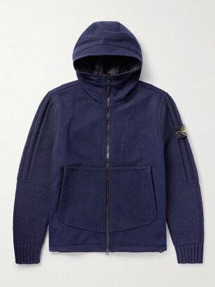 Logo-Appliquèd Wool-Blend Hooded Jacket