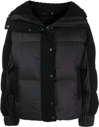 Elmira corduroy-panel puffer jacket