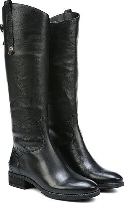 Penny 2 Wide Calf Leather Riding Boot (Black) Women's Zip Boots