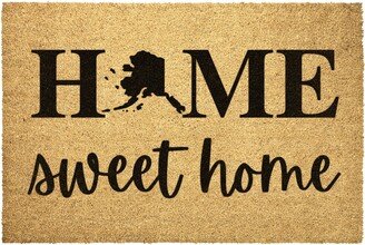 Alaska State Doormat Home Sweet Door Mat Outdoor Rug Decor Housewarming Summer Winter Christmas House Gift