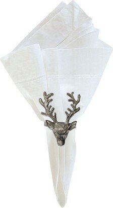 Silver Stag Napkin Ring Set of 6