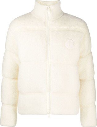 Mohair-Wool Blend Puffer Jacket