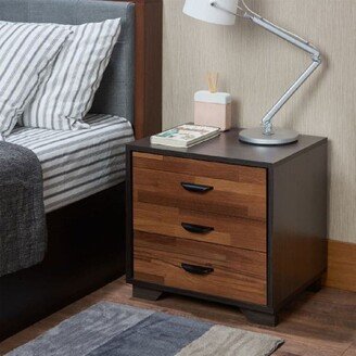 Night Stand 3-Drawers Storage Cabinet