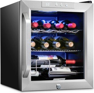 Freestanding Wine Refrigerator, 12 Bottle Wine Cooler