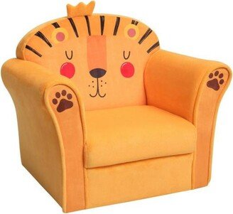 Slickblue Kids Armrest Lion Upholstered Sofa Chair