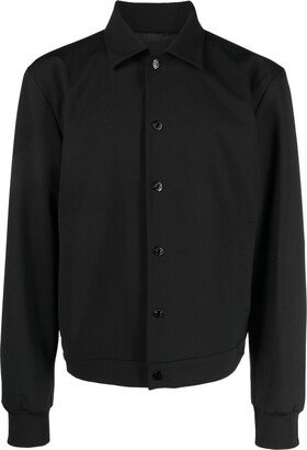 Long-Sleeve Cotton Shirt Jacket