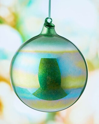 Jim Marvin Iridescent Green Christmas Ball Ornament