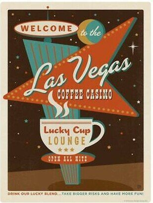 Las Vegas Coffee Casino Decal Peel & Stick Decor