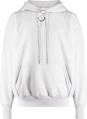 Smile logo-print hoodie