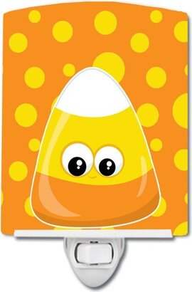 Halloween Candy Corn Ceramic Night Light