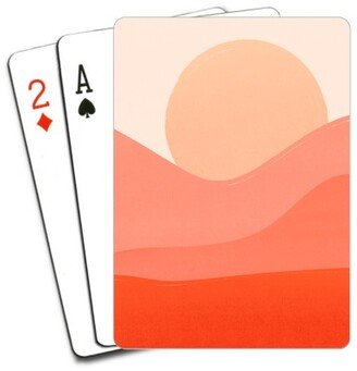 Playing Cards: Abstract Sunrise Playing Cards, Multicolor