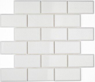 2 X 4 Thassos White Marble Honed & Beveled Brick Mosaic Tile | 100% Authentic Real Natural Stone