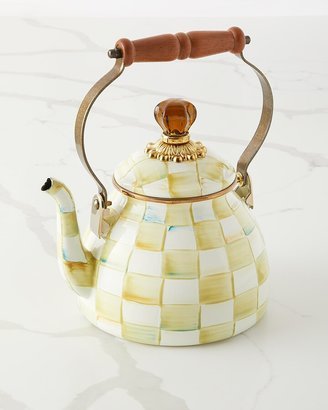 Parchment Check 2-Quart Tea Kettle