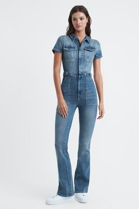 Denim Bootcut Jumpsuit