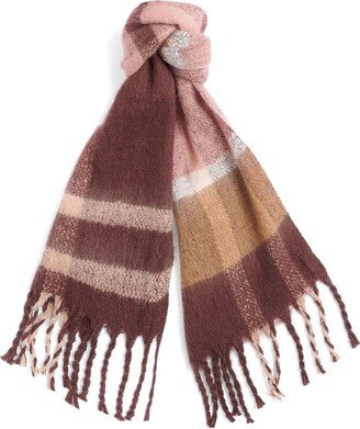 Tartan Fringed Scarf-AD