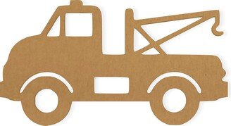 Tow Truck Decor, Boys Wall Hanging, Door Hanger, Decal, Art, Quality Cardboard, Ready To Paint