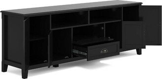 72 Portland TV Stand for TVs up to 80 Black - WyndenHall