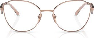 Prada Eyewear Pr 52zv Pink Gold Glasses
