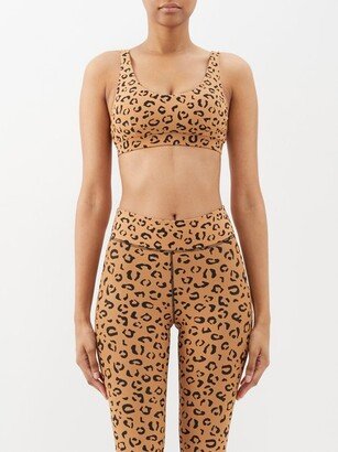 Zanzi Daisy Leopard-print Sports Bra