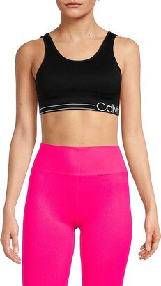 Medium Impact Ribbed Sports Bra