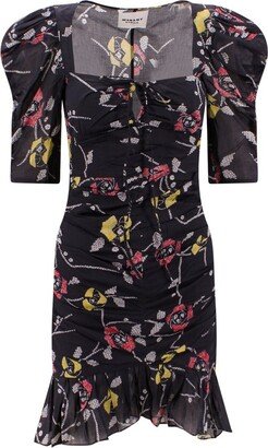 Floral-Printed Dress-AA