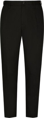 embellished slim-cut trousers