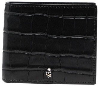 Embossed Skull Charm Wallet