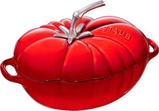 Cast Iron Tomato Cocotte, Dutch Oven, 3-quart, Made in France, Cherry