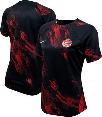 Women's Black Canada Women's National Team 2023 Pre-Match Training Jersey