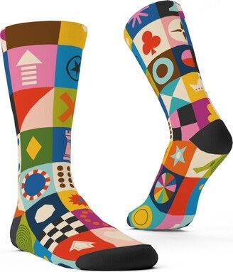 Socks: Game Cupboard Custom Socks, Multicolor