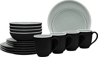 ColorTrio Coupe 16 Piece Dinnerware Set, Service for 4