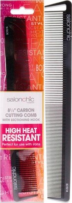 Cutting Carbon Comb High heat resistant 8.5 by SalonChic for Unisex - 1 Pc Comb