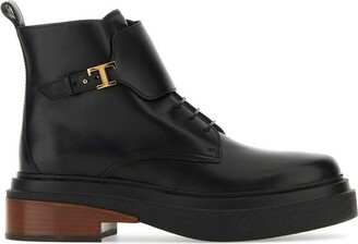 Logo Plaque Ankle Boots-AB