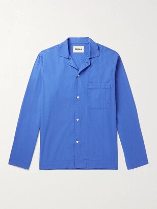 Camp-Collar Organic Cotton-Poplin Pyjama Shirt