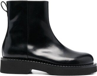 Leather Ankle Boots-AK