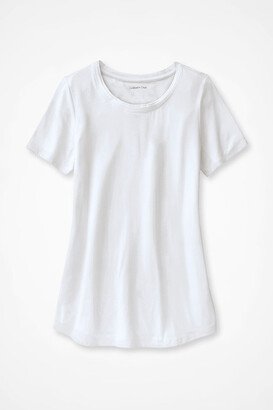Women's PrimaKnit Short-Sleeve T-Shirt - White - PS - Petite Size