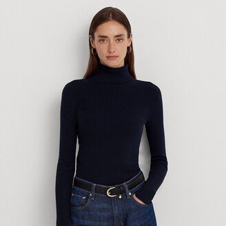 Lauren Petite Ralph Lauren Stretch Cotton Turtleneck-AA