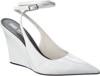 Wanda Patent Slingback Wedge Pump