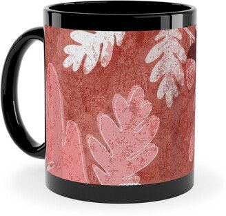 Mugs: Oak Forest - Red Ceramic Mug, Black, 11Oz, Red