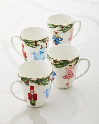 Nutcracker Mugs, Set of 4