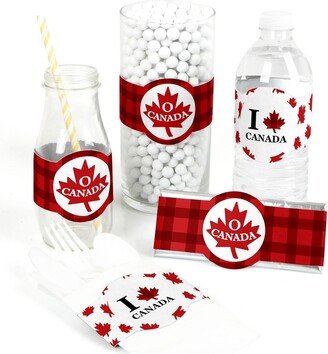 Big Dot Of Happiness Canada Day - Canadian Party Diy Wrapper Favors and Decorations - Set of 15