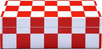 Small Checkerboard Lacquer Box