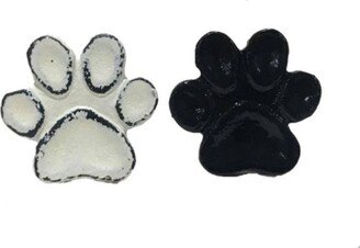 Paw Print Metal Knob Home Decoration Dog Choose Color