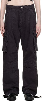 Black Cargo Jeans