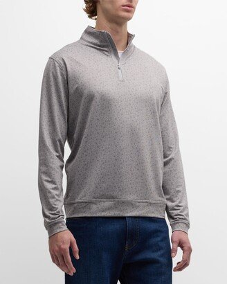 Men's Perth Double Transfused Performance Quarter-Zip Sweater