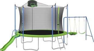 12ft Trampoline With Swing And Slide