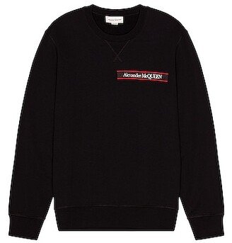 Logo Tape Sweatshirt in Black