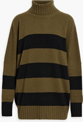 Elan striped cashmere turtleneck sweater